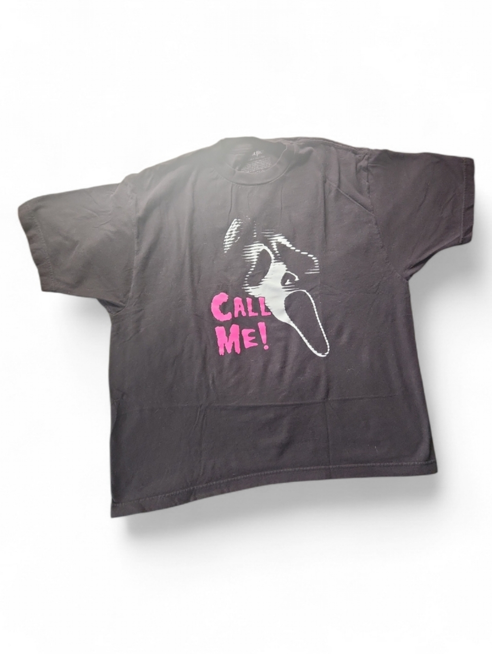 Ghostface Call Me! Horror Graphic Tee - Distressed - XL(16/18)